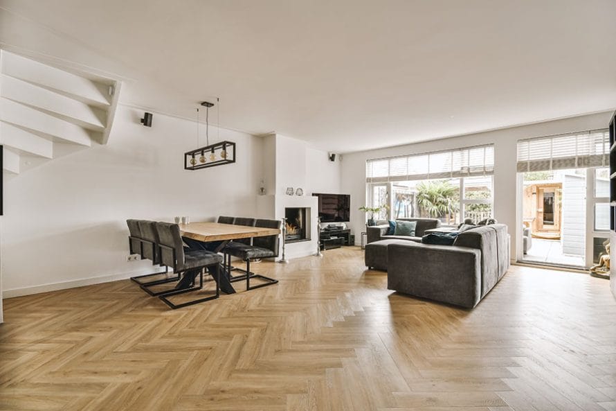 Hardwood floor installed by The Floor 4U in Frankfort, IL. Elegant and durable wood flooring ideal for living rooms, bedrooms, and open-concept spaces.