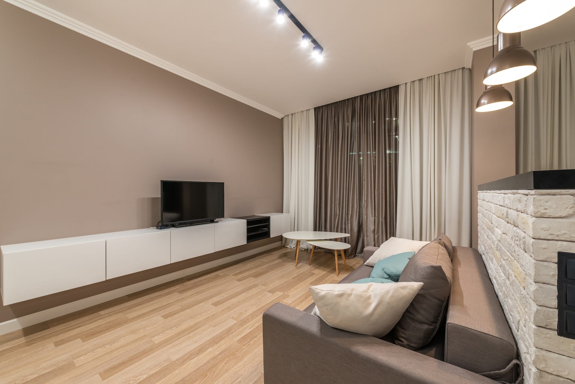 Textured laminate floor installed by The Floor 4U in Frankfort, IL. Durable, affordable, and ideal for modern residential interiors.