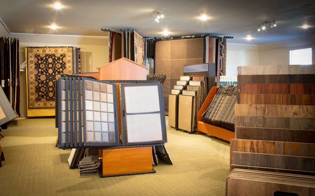 The Floor 4U Flooring Store showroom in Frankfort, IL. Local flooring experts offering in-person service and a wide selection of materials.
