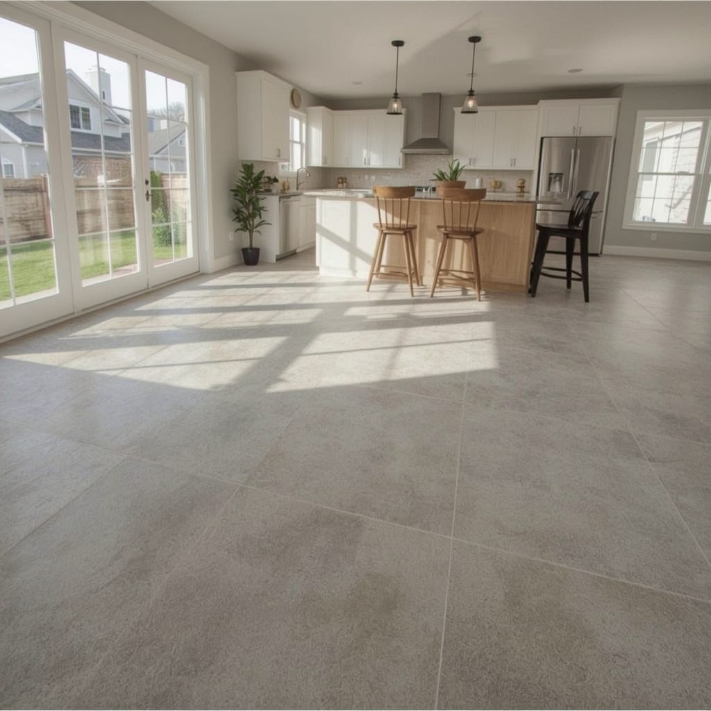 tile flooring installation in Lisle Illinois kitchen by The Floor 4 U