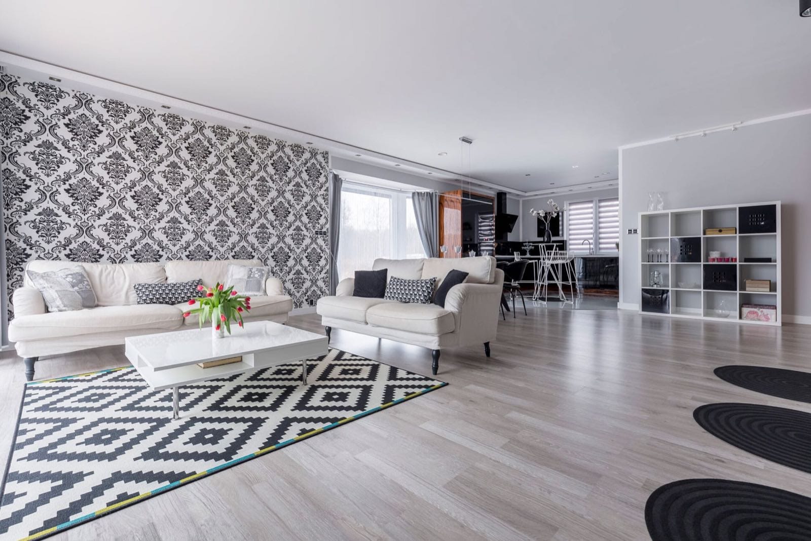 Laminate flooring installed in a modern Frankfort IL home